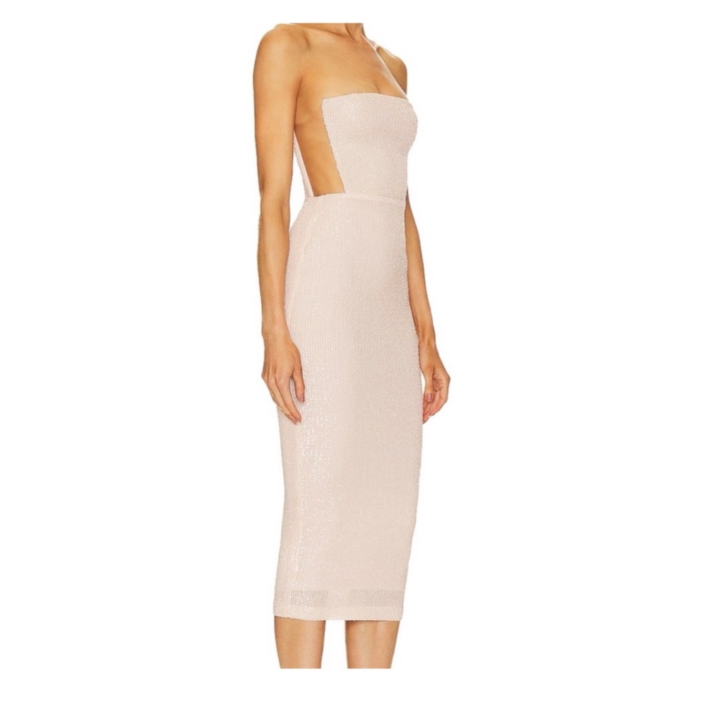 Nookie Strapless Cream Dress